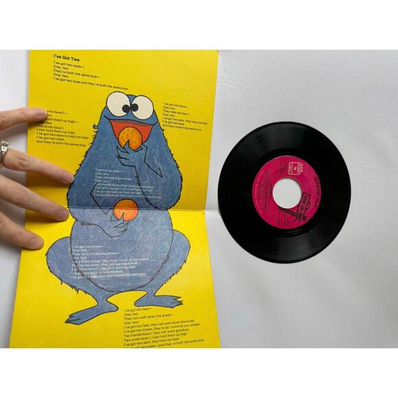 Vtg Sesame Street Carry About Original Cast Book & Vinyl Record 70s Columbia - Picture 7 of 16